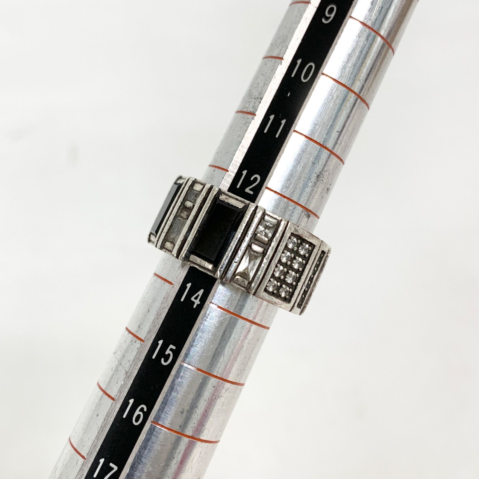 中古/廃盤希少】ライオンハート オニキスジルコニアリング 13号 M80507 