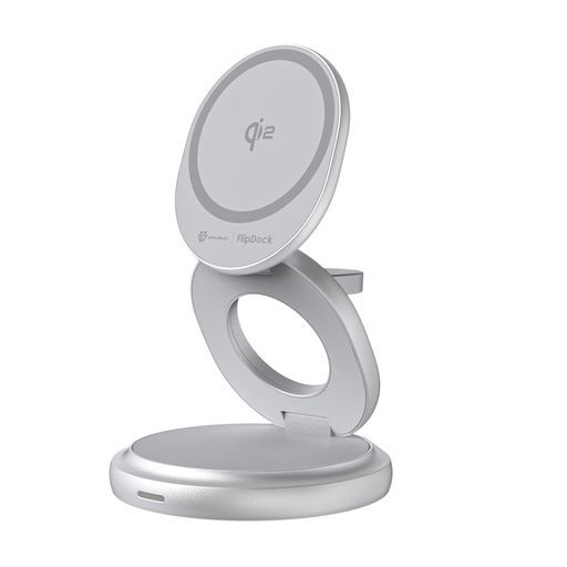 SAVEWOQi2認証15W急速充電対応FlipDock3-in-1ワイヤレス充電スタンド折り畳み式回転式磁気充電器3台同時充電MagSafe対応iPhone16/15/14/13/12/Galaxy