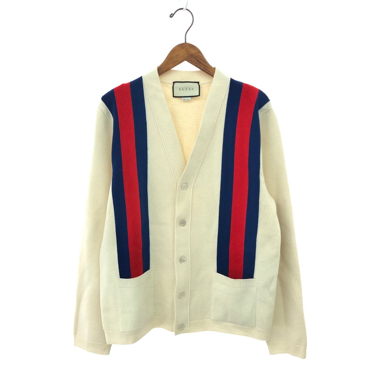GUCCI グッチ シェリーラインカーディガン サイズ:L 522548-X9U83