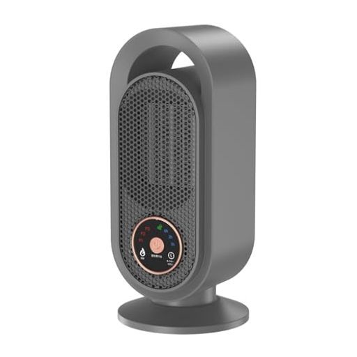 セラミックヒーター【2025冬新開発・LCDディスプレ表示・マイナスイオン】セラミックファンヒーター小型2秒速暖600W/900W/1200W3段階温度調整タイマー付き節電対策電気ストーブ足元デスク下…
