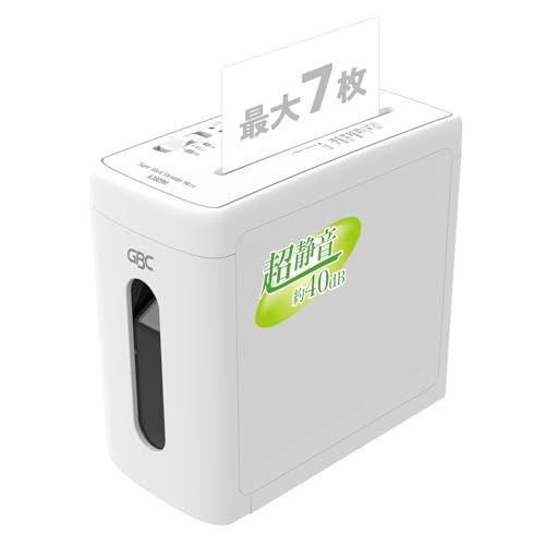GBC スーパーサイレントマイクロカットシュレッダー A4 最大7枚細断 ホワイト A3809M-AZwb 52f42c1d
