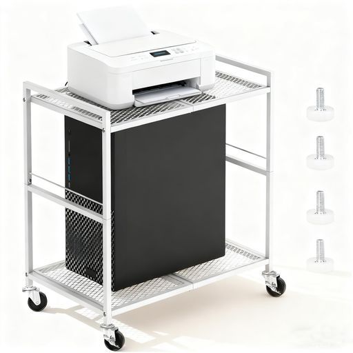 パソコンラックpcワゴンcpuスタンドノートpcスタンド縦置きデスク下サーバーラック幅58x奥行35x高さ64cm耐荷重18KG