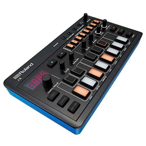 Roland ローランド AIRA Compact J-6 コードシンセサイザー コードシーケンサー JUNO-60サウンド搭載 簡単 作曲 100種類のコードセット USB-C 最大4.5時間駆動 ブルーwb d7235640