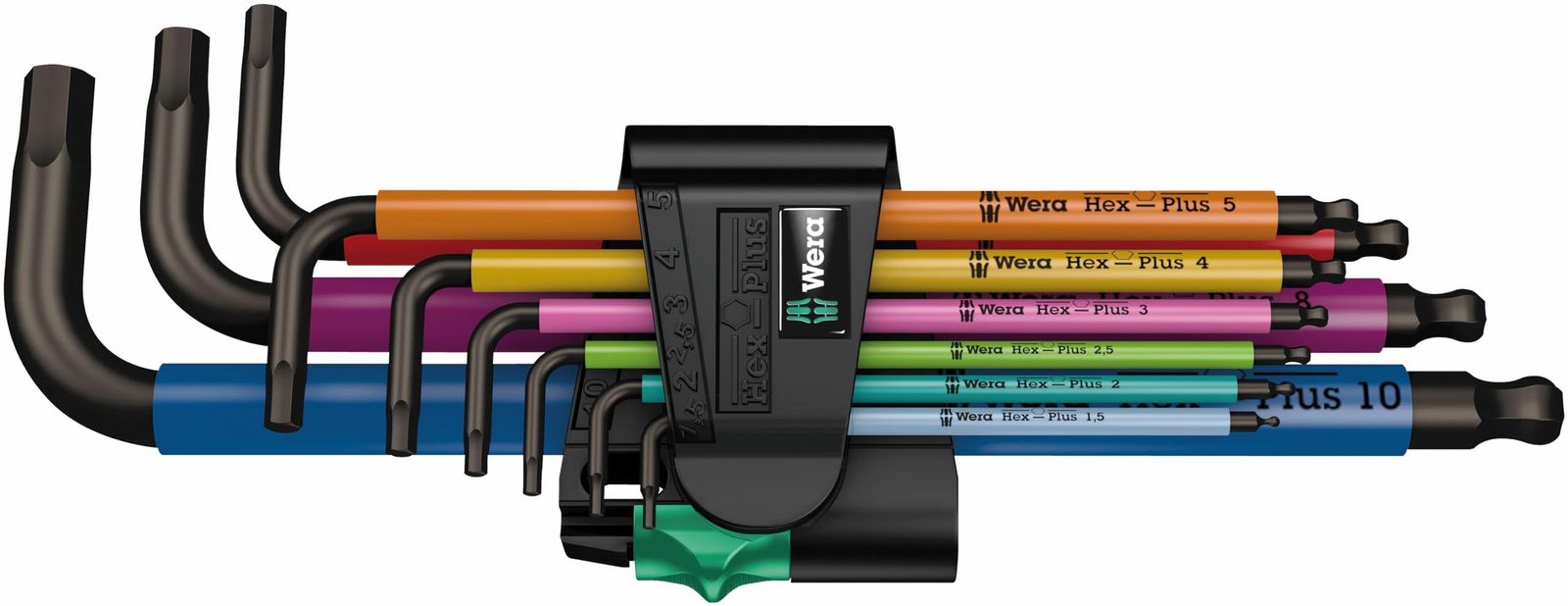 Wera(ヴェラ) 05073593001 | 950SPKL/9SMN マルチカラーヘックスキーセット 1.5~10.0mm ブラックレーザー仕上げ六角レンチ9本セット 【日本正規輸入品】wb 97f748cf