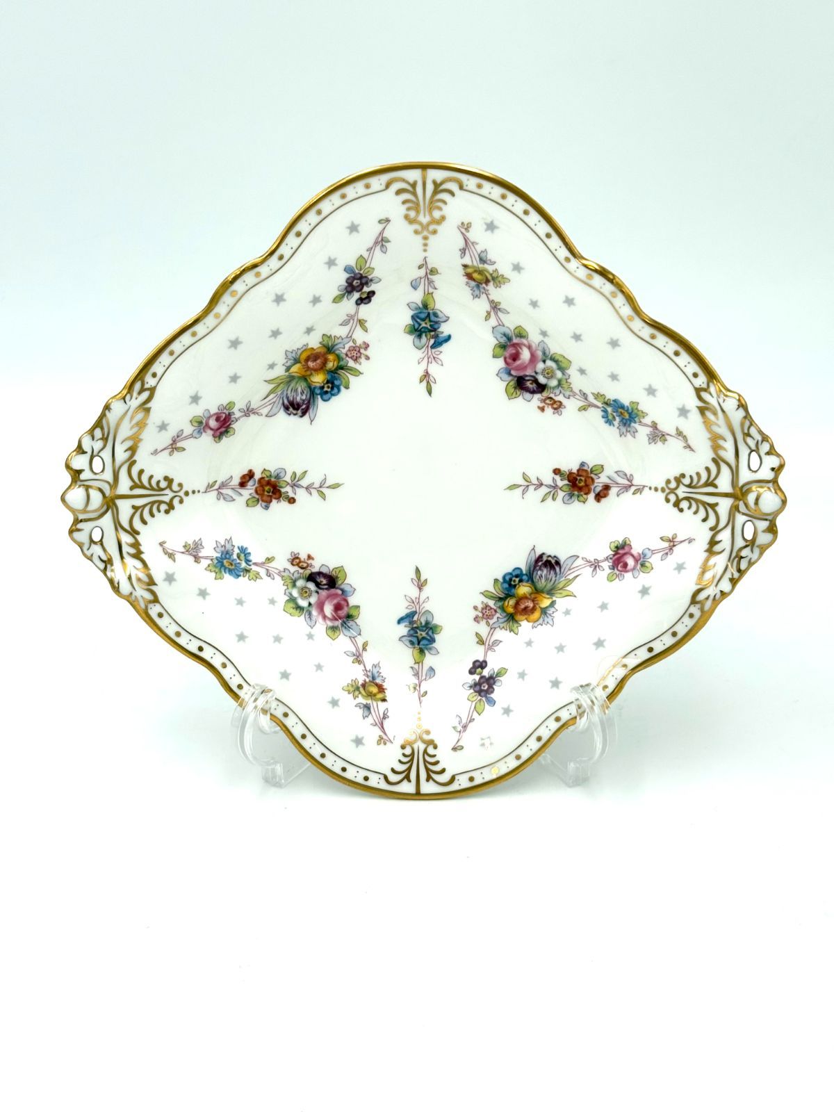 ロイヤルクラウンダービー　RoyalCrownDerby　ロイヤルアントワネット　スクエアプレート　角皿　22.5㎝