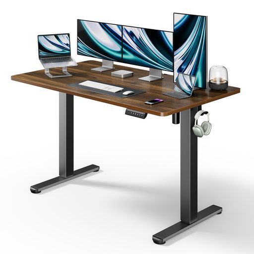 Marsail電動昇降デスクスタンディングデスク幅140cm80kg高耐荷重四つモリー機能付き高さ調節デスク作業机パソコンデスク人間工学ゲーミングデスク在宅ワークテレワーク【幅140x奥行き70x 17,328円