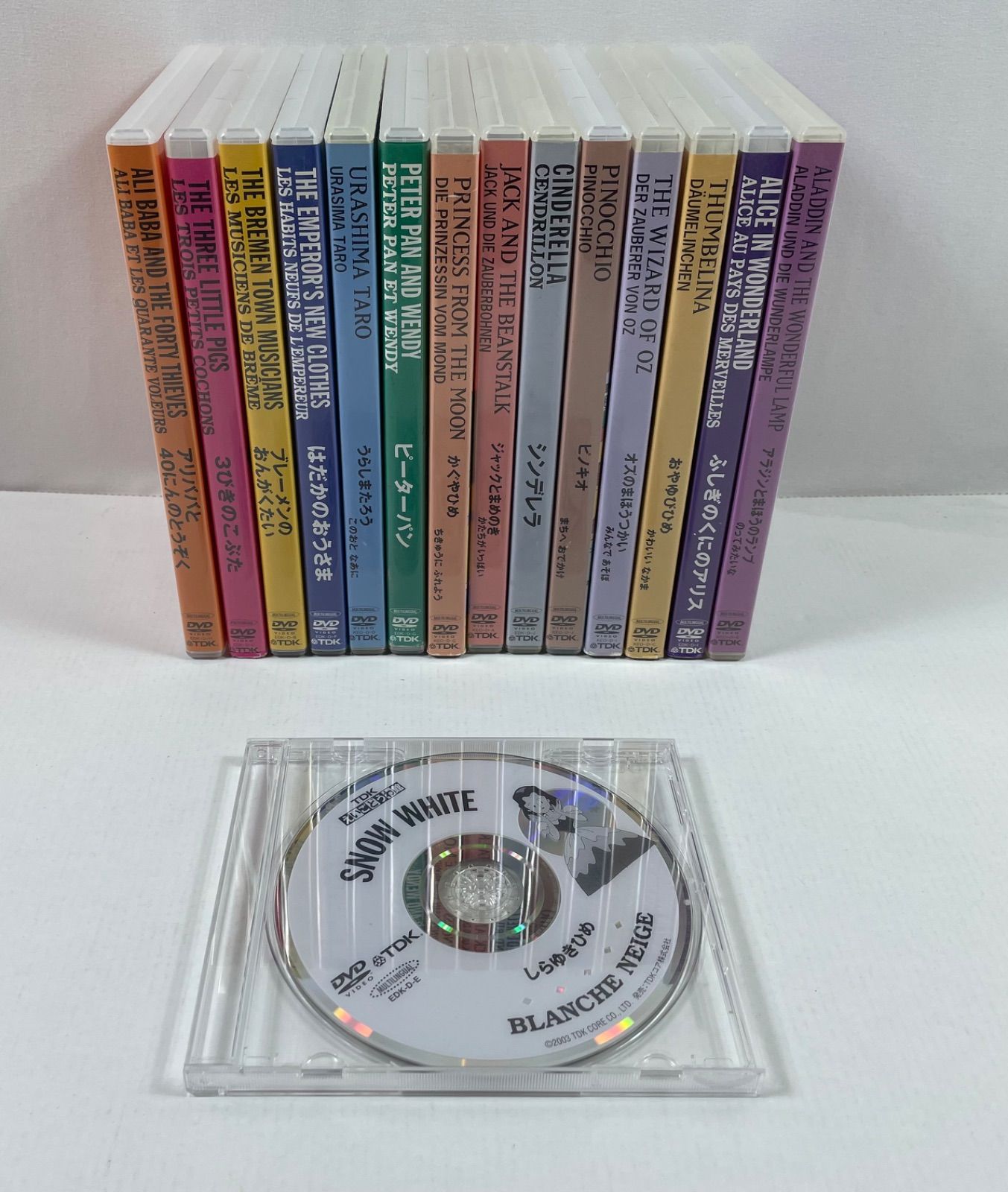A3200・TDK こども英語王国 DVD 15枚 まとめ ※経年劣化で箱の変色あり