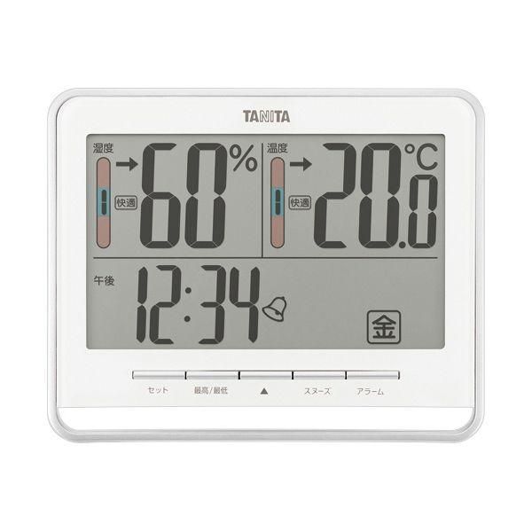 タニタ デジタル温湿度計 ホワイト TT-538WH 1個