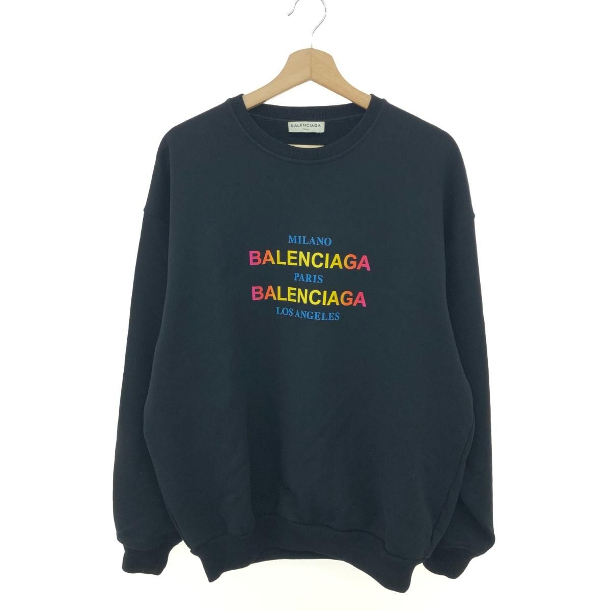 BALENCIAGA バレンシアガ スウェット サイズ:L ロゴプリント 