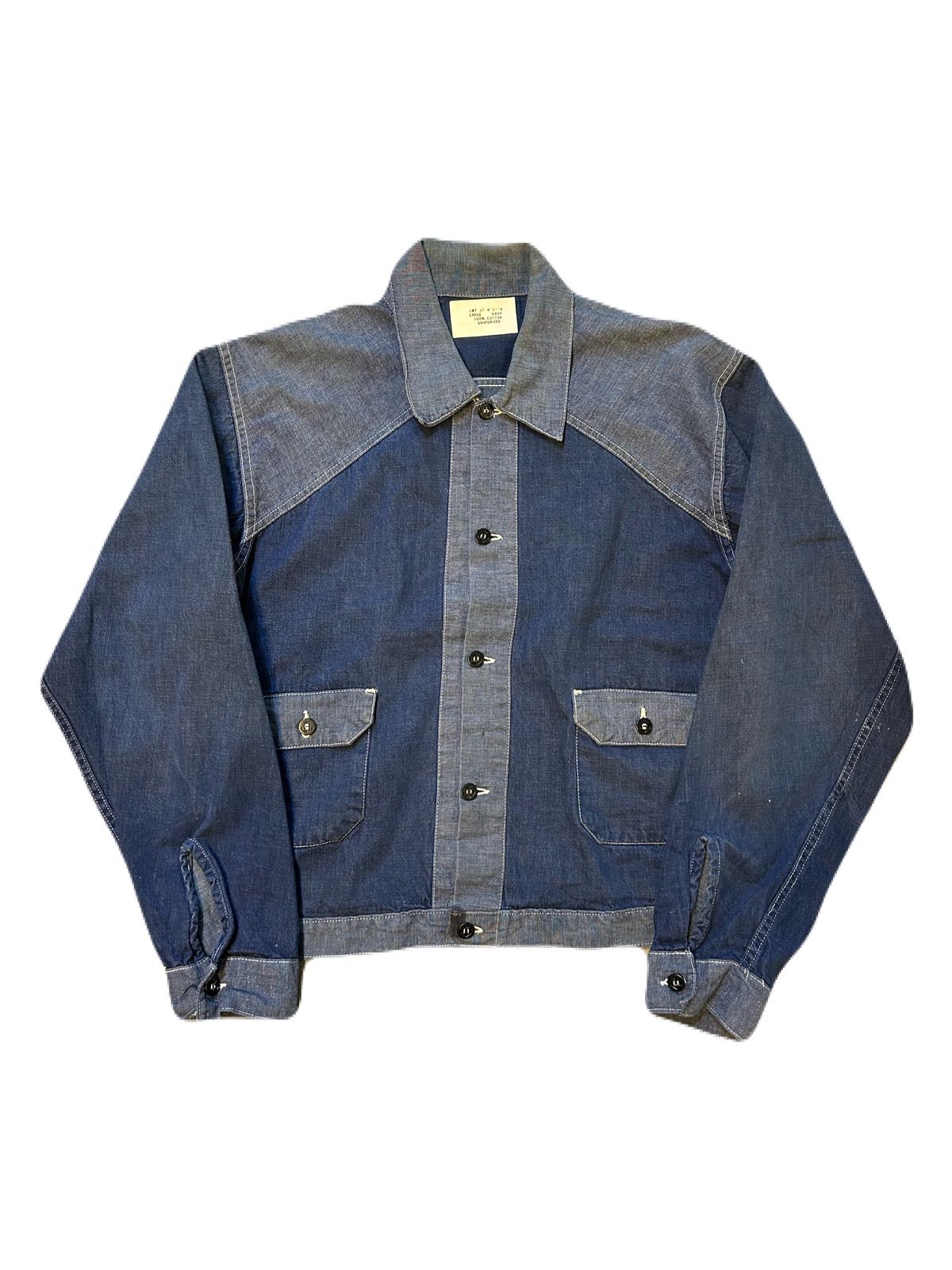 50〜60’s USN 民間 chambray jacket　シャンブレージャケット