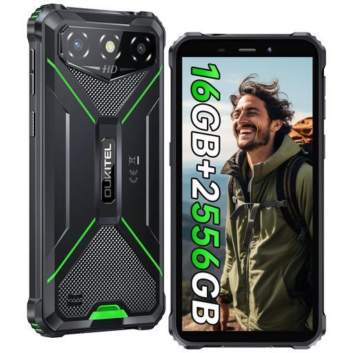 OUKITELG3防水タフネススマホ16GB+256GB/1TBSIMフリースマホ本体6インチHD+大画面薄型軽量6300mAhバッテリー急速充電Android14スマートフォンデュアルSIMOTG 18,762円