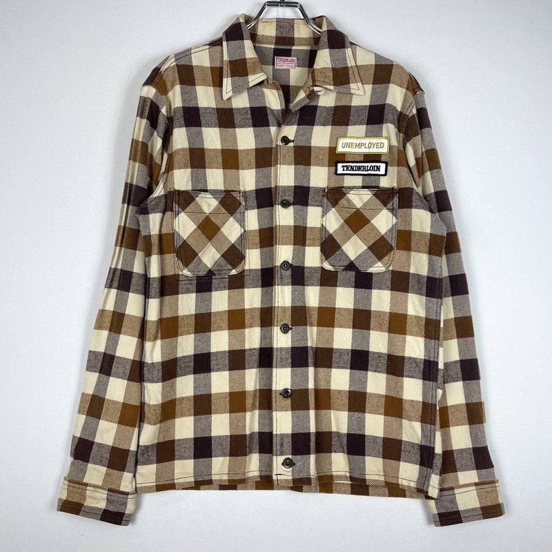 【現状渡し品】 TENDERLOIN テンダーロイン T-FLANNEL CHECK SHIRT フランネル チェック シャツ 長袖 トップス 【142-260507-ks-24-tei】