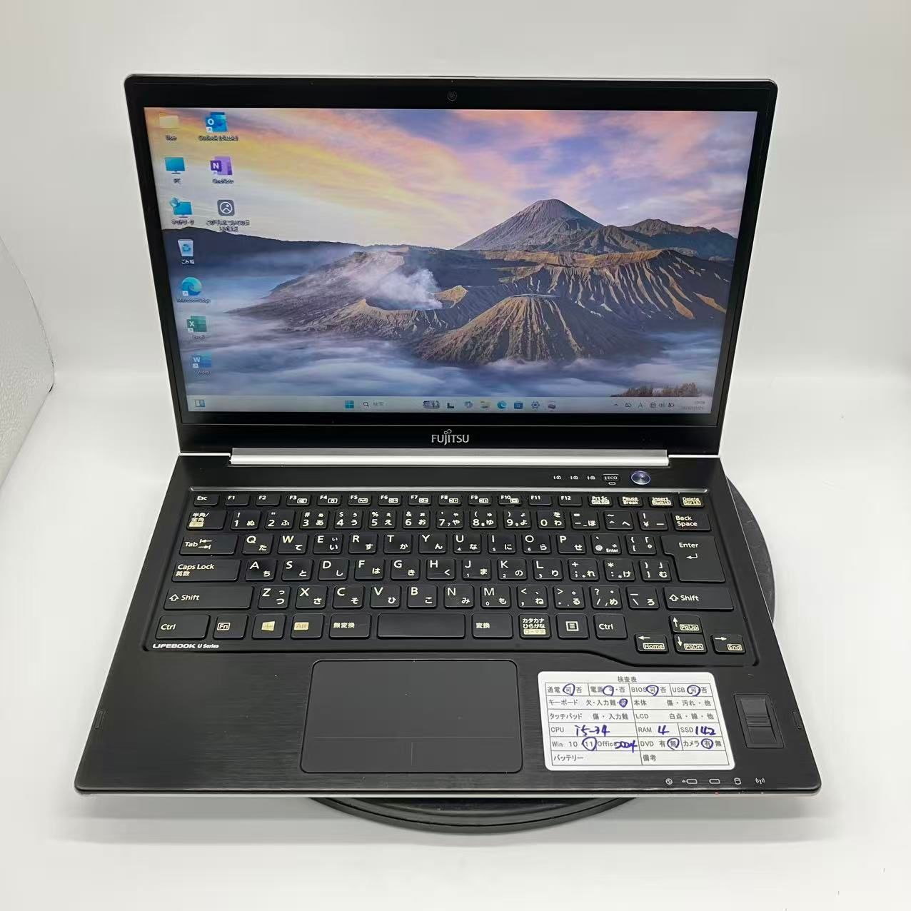 #M1018 【軽量/快適】富士通 ライフブック LIFEBOOK U772/G CPU Core i5-3437U RAM4GB SSD142GB Win11 Office2024 14インチ 中古 PC ノートパソコン