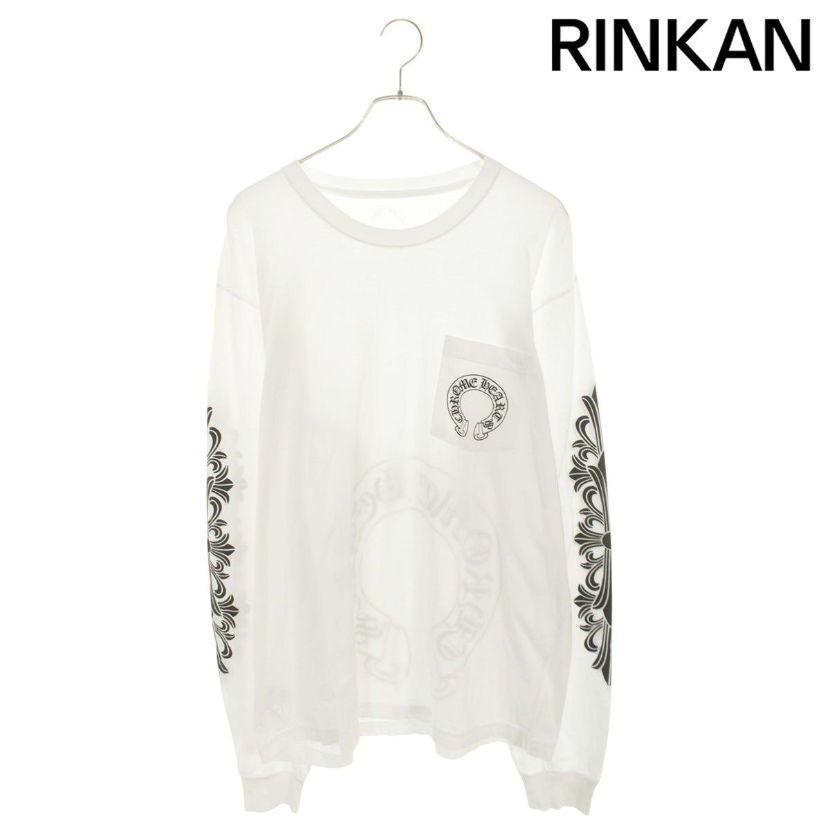 クロムハーツ CH L/S 1 バックホースシュープリント長袖カットソー メンズ XL