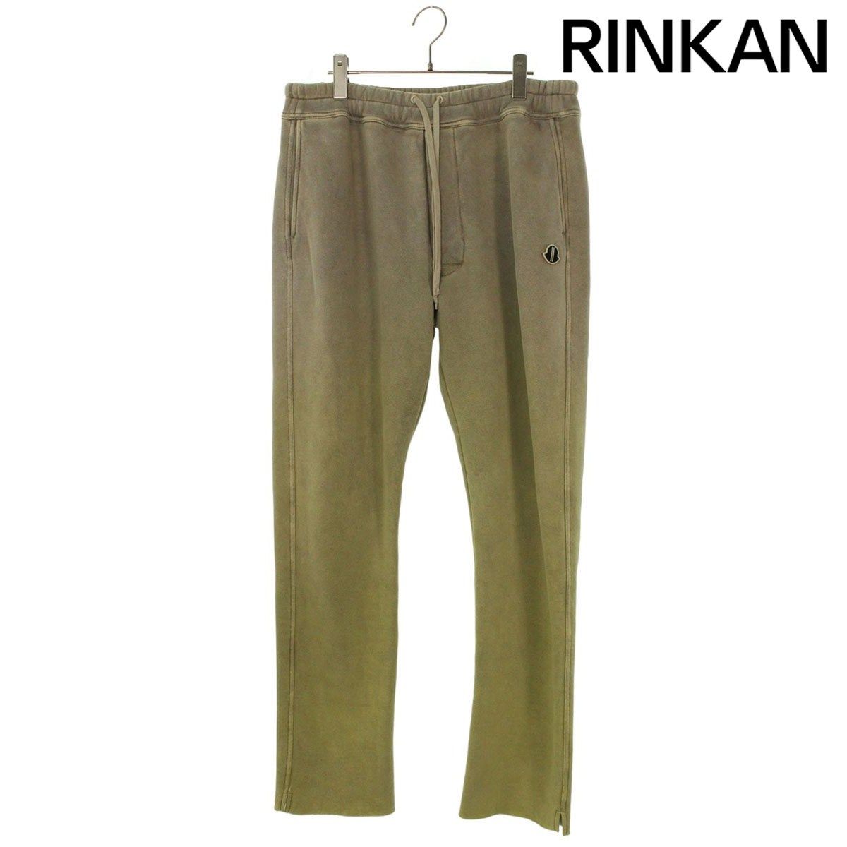 モンクレール ×リックオウエンス Rick Owens 23AW I209N8H00002 ベルリンドローストリングスウェットロングパンツ メンズ M
