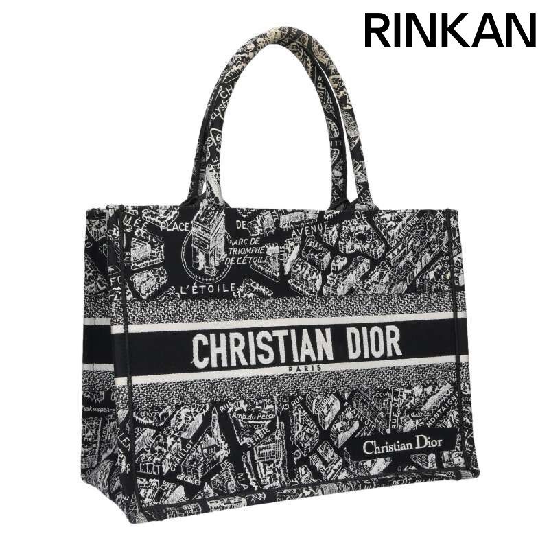 ディオール M1296ZOMP BOOK TOTE/ブックトート Plan de Parisエンブロイダリートートバッグ メンズ M
