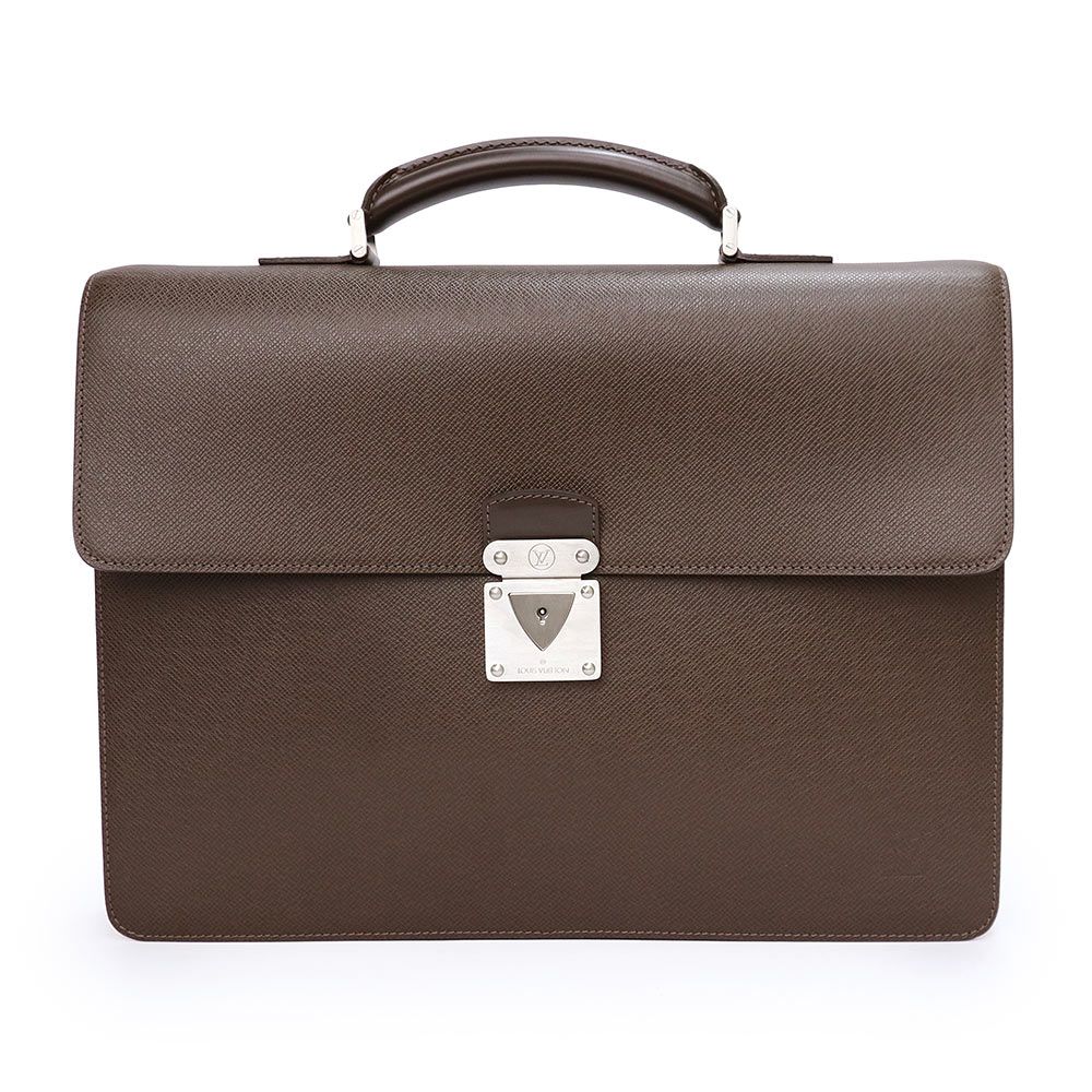 ルイ ヴィトン M31098 ラギート タイガ グリズリ ブラウン ビジネス ハンドバッグ ブリーフケース レザー シルバー金具 LOUIS VUITTON(未使用 展示品)