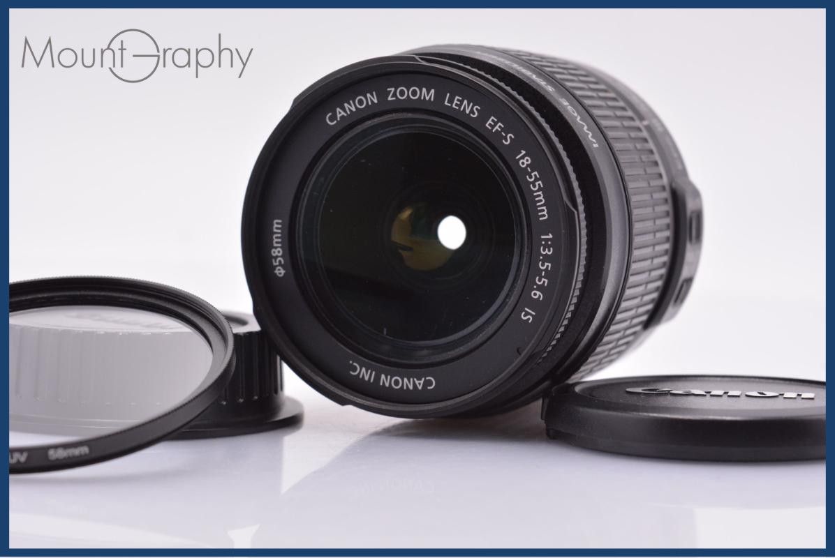 本日値下げ 極上美品 キャノン CANON EF-S 18-55mm F3.5-5.6 IS STM オリジナルフード Canon製レンズフィルター 付き Canon EF-S IS 6D レンズセット マクロレンズ