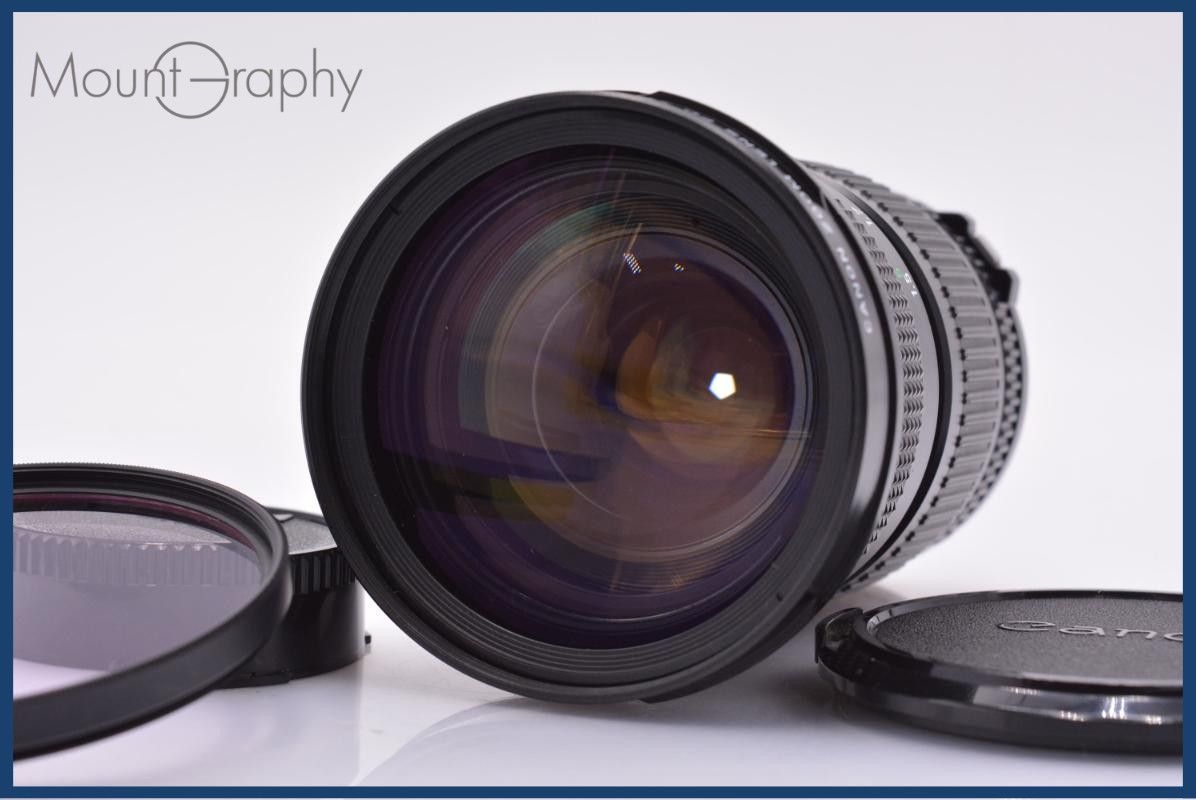 【動作保証】 キヤノン Canon New FD 35-105mm F3.5 前後キャップ&レンズフィルター付 同梱無料 #yk7782