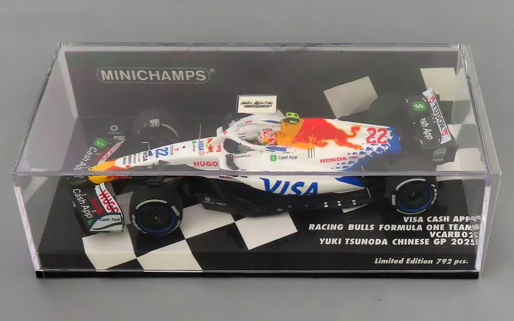 【新品】ミニカー 1/43 ビザ キャッシュ RB F1チーム VCARB 02 角田裕毅 中国GP 2025 「MINICHAMPS」 [417250222]
