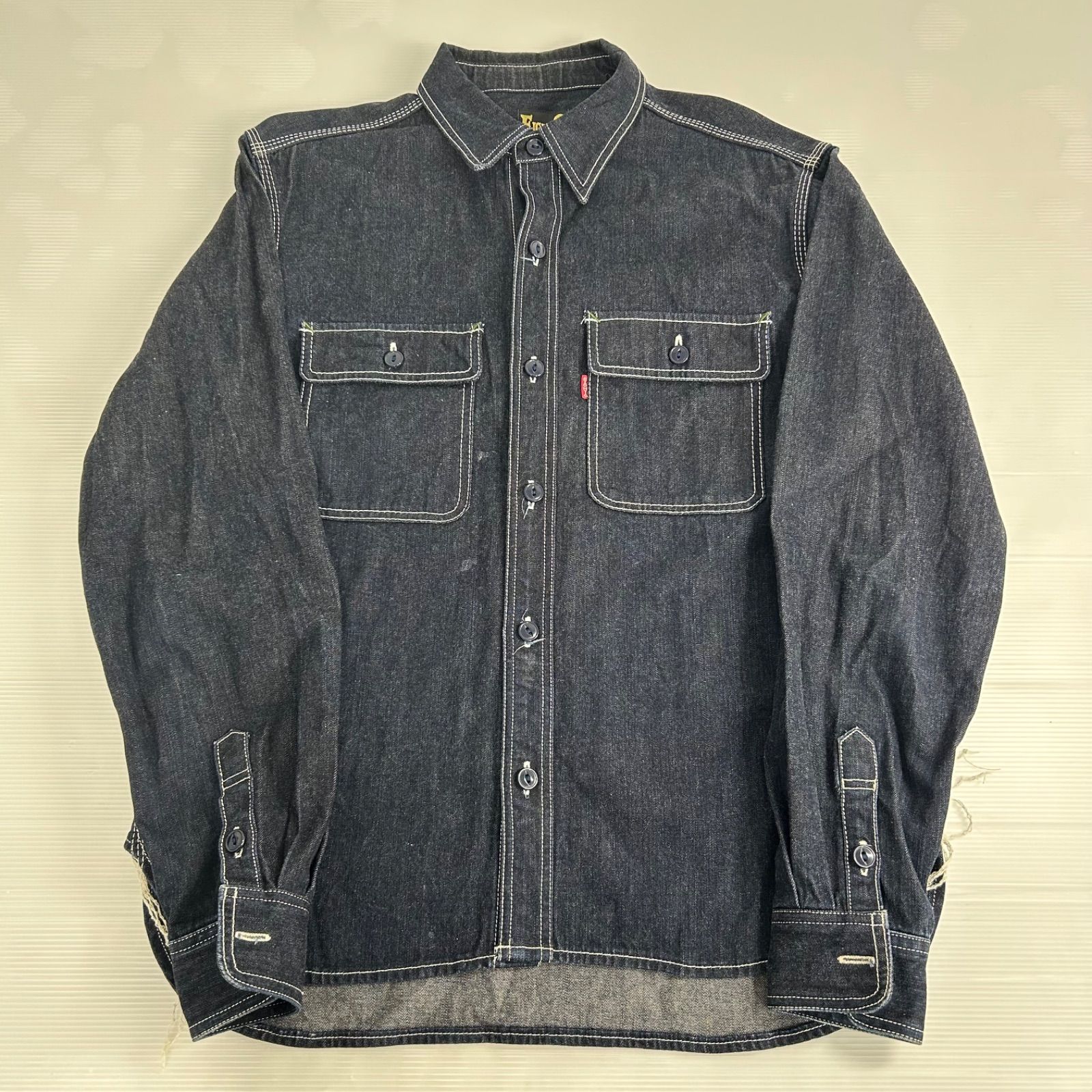 ☆古着 デニムシャツ ☆EIGHT G エイトジー UNION MADE GUARANTEED Lサイズ