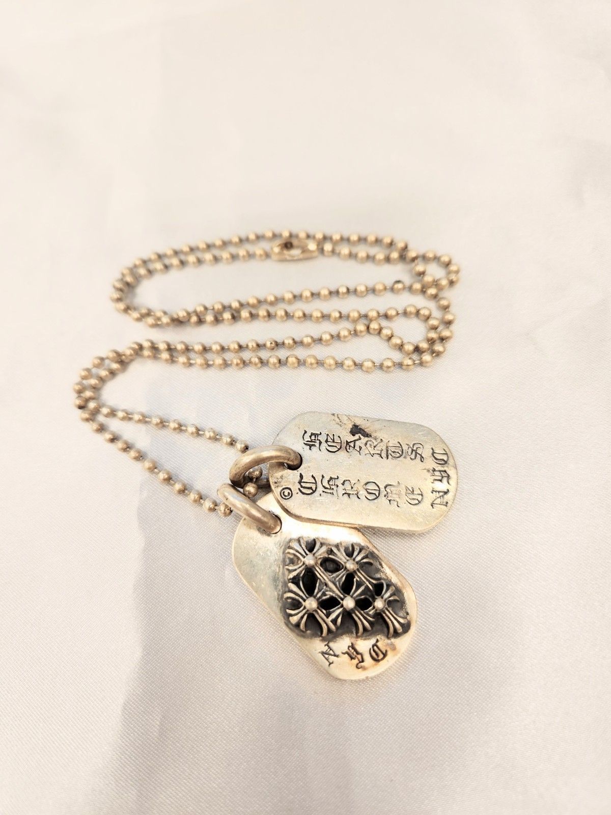 SILVER シルバー 925 プレートネックレス 29.75g M-1976