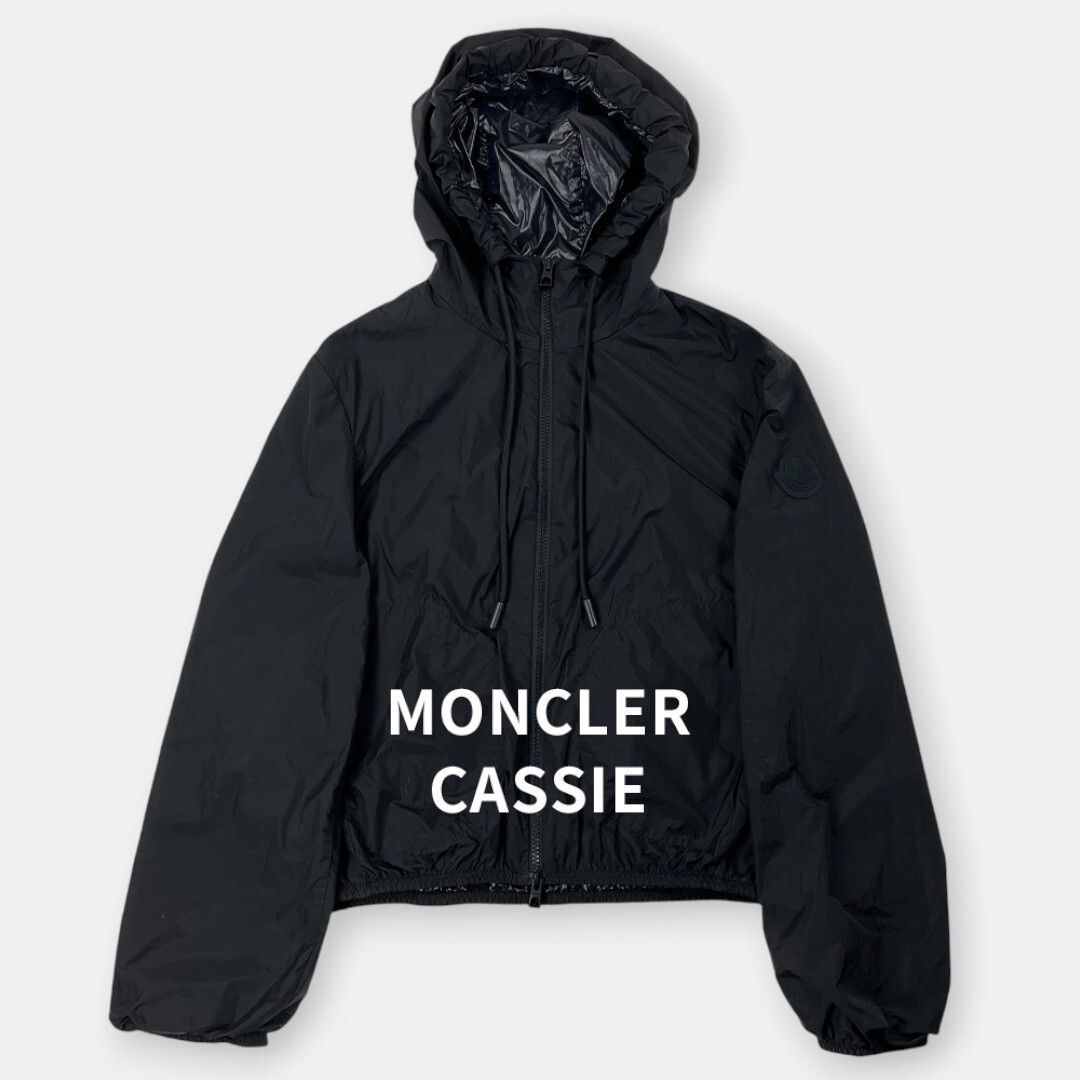 MONCLER CASSIE 23SS モンクレール 軽量 ショート マット ナイロンジャケット J10931A00117 黒 0 / J&NREUSE レディース アウター