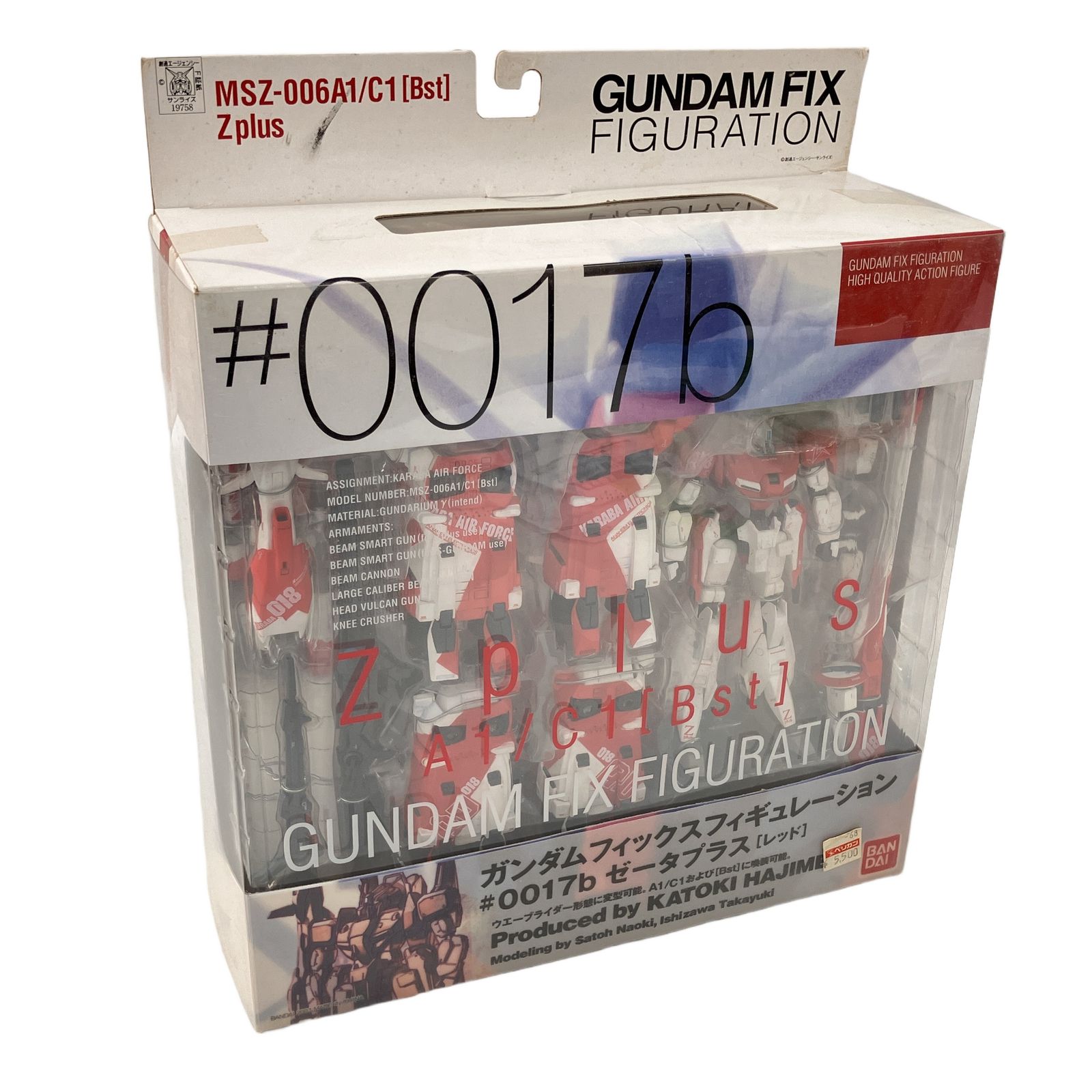 BANDAI 機動戦士ガンダム #0017b ゼータプラス レッド フィギュア 未使用 Z11176274