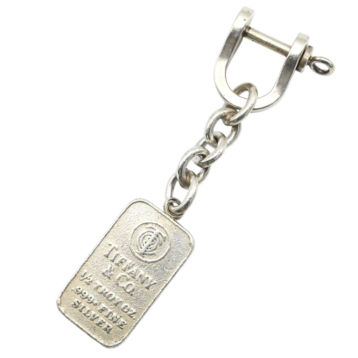 TIFFANY＆Co. ティファニー インゴットシャックル SV925/999 キーリング キーホルダー シルバー K2605-k028