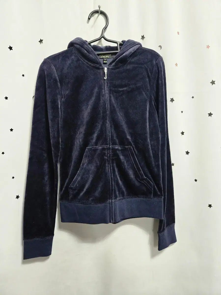 JUICY COUTURE ジューシークチュール ツアーベルベット WHO ジップアップ ネイビー S 新品