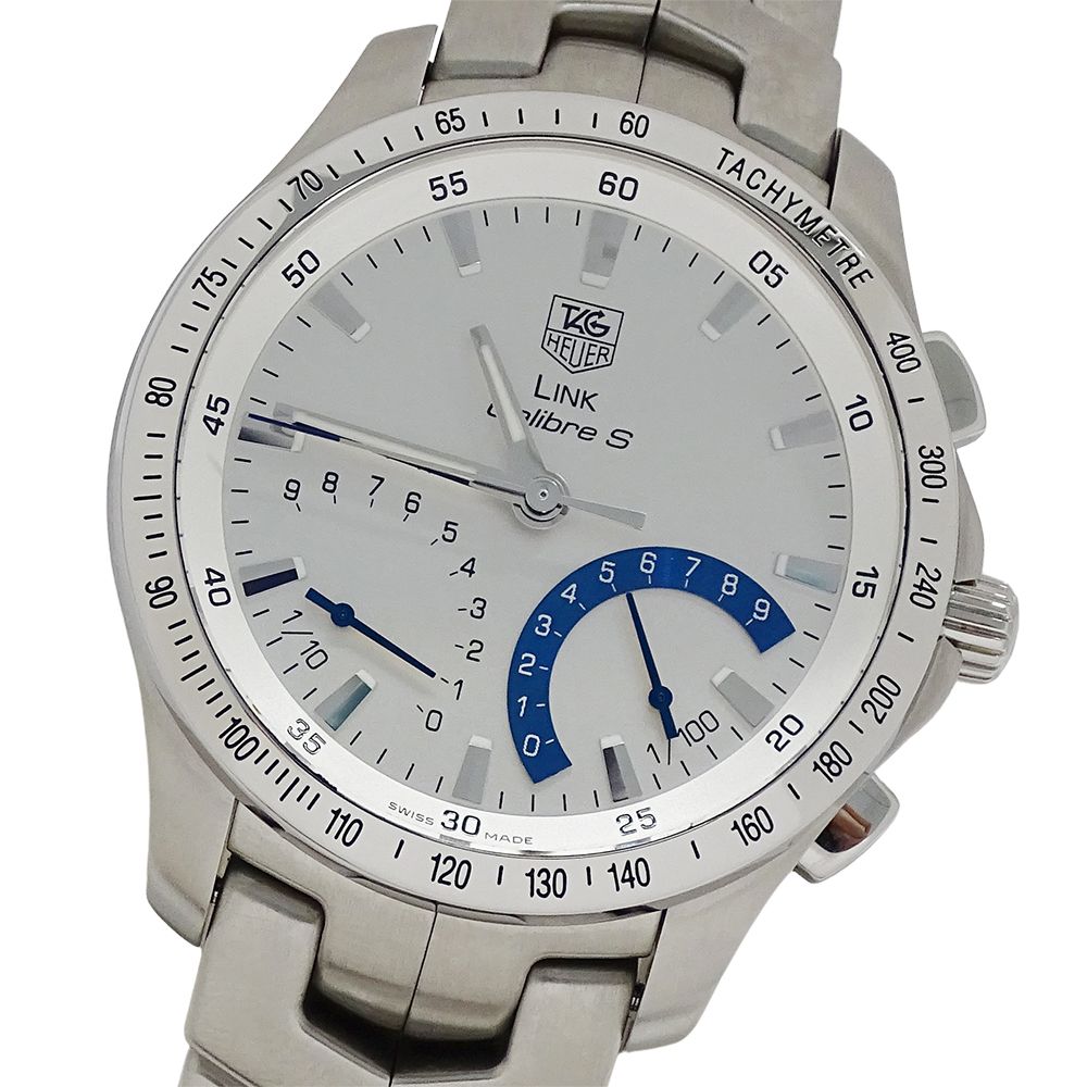 タグホイヤー TAG Heuer リンク CJF7111 BA0587 時計 メンズ ブランド クロノグラフ キャリバーS クオーツ QZ ステンレス SS シルバー 磨き済み 【中古】 87,665円