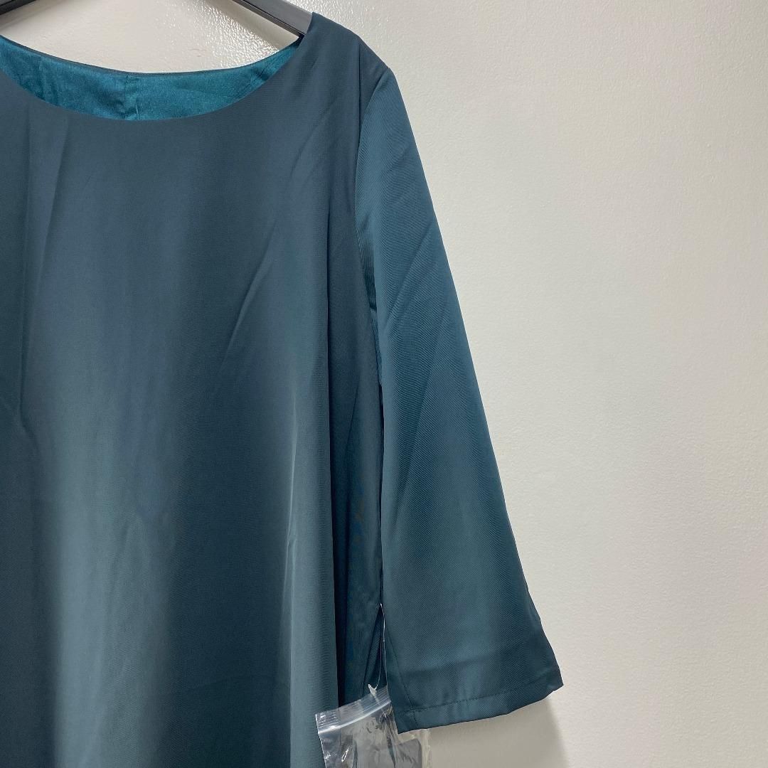 DRESS PLUS フレアロング丈 結婚式 ワンピース ダークグリーン DRESS PLUS フレアロング丈 結婚式 ワンピース ダークグリーン