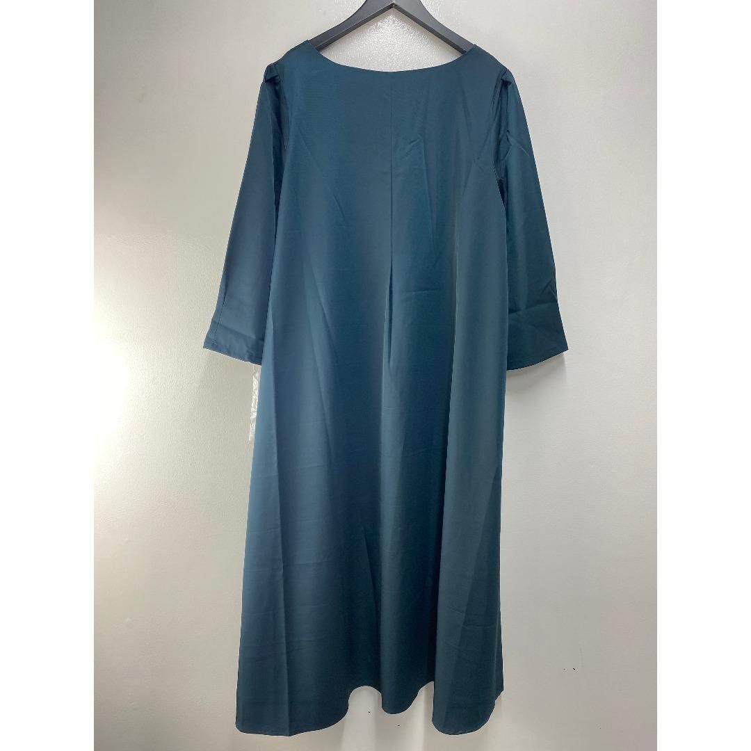 DRESS PLUS フレアロング丈 結婚式 ワンピース ダークグリーン DRESS PLUS フレアロング丈 結婚式 ワンピース ダークグリーン