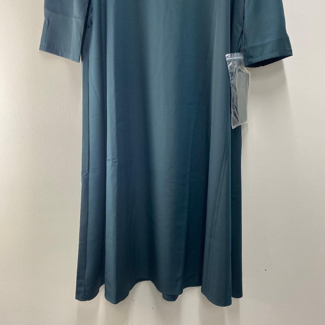 DRESS PLUS フレアロング丈 結婚式 ワンピース ダークグリーン DRESS PLUS フレアロング丈 結婚式 ワンピース ダークグリーン