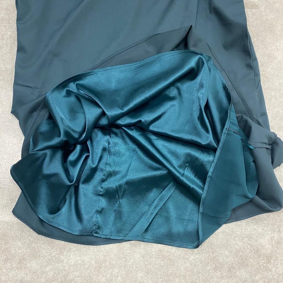 DRESS PLUS フレアロング丈 結婚式 ワンピース ダークグリーン DRESS PLUS フレアロング丈 結婚式 ワンピース ダークグリーン