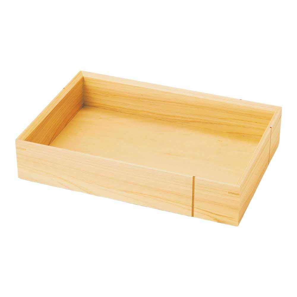 新品 ヤマコー(Yamaco) 桧 縁（えにし）料理箱 6ツ仕切 (料理箱のみ) 31.7x21.5xH6.5cm 38236
