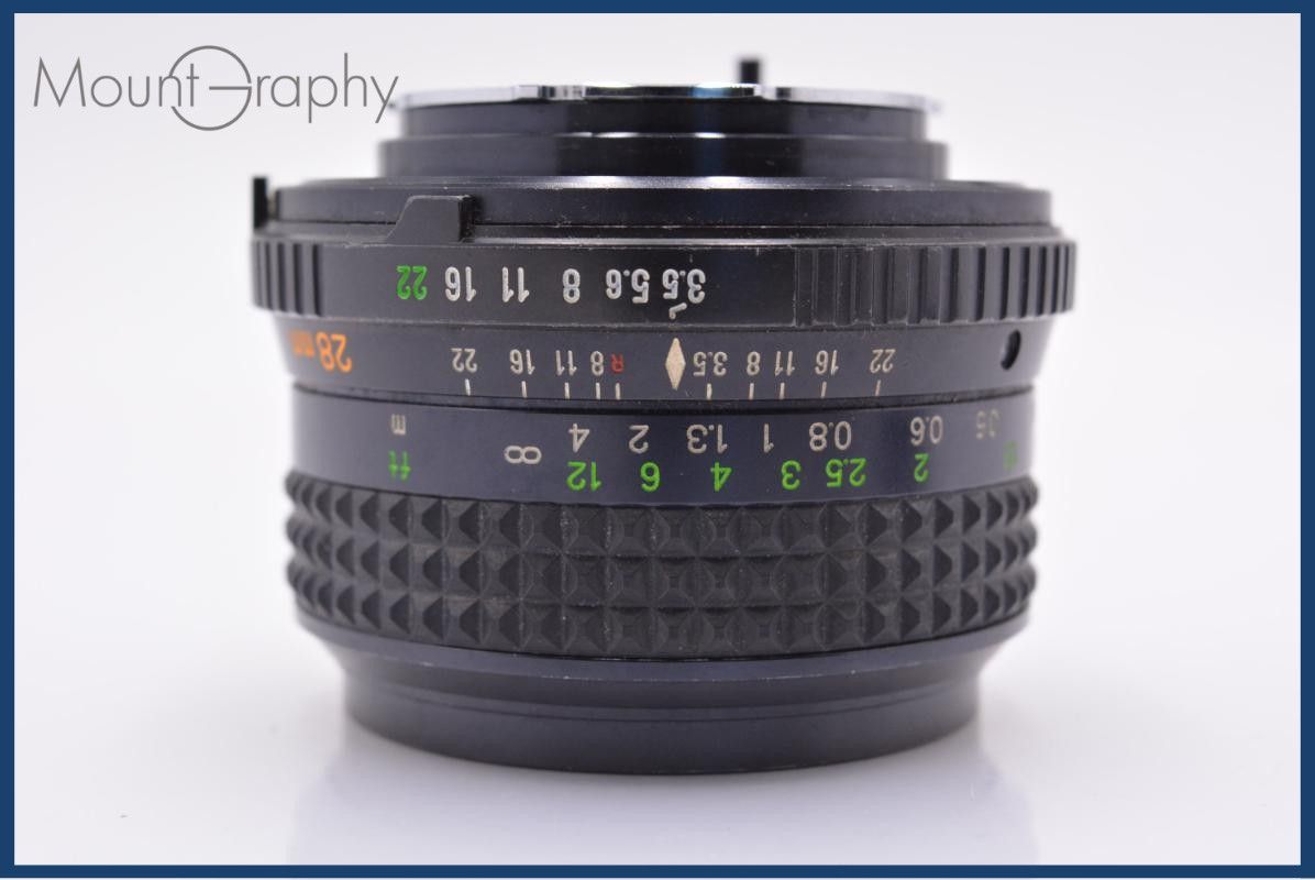ミノルタ MINOLTA MD W.ROKKOR 28mm F3.5 前後キャップ&amp;レンズフィルター付 同梱無料 #yk7850 ミノルタ MINOLTA MD W.ROKKOR 28mm F3.5 前後キャップ&レンズ