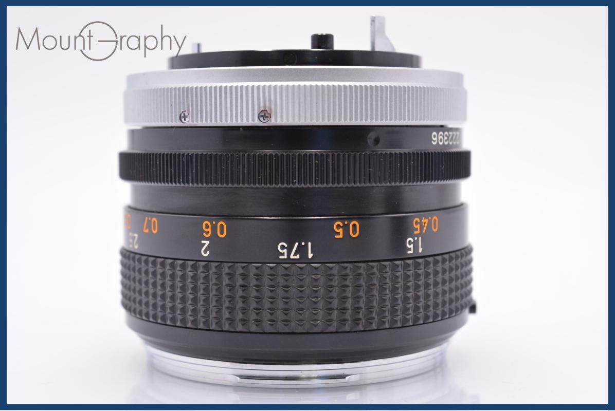 動作保証】 キヤノン Canon FD 50mm F1.4 前後キャップ&レンズ