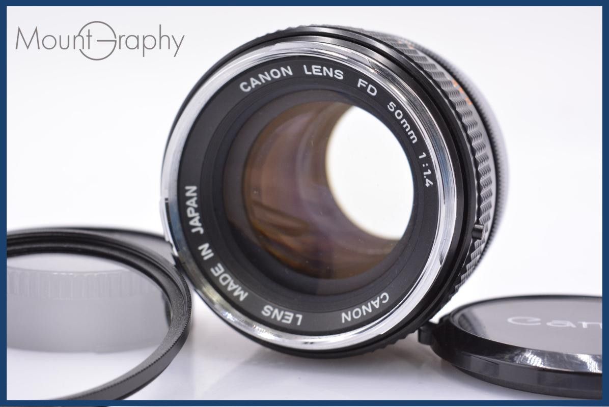 【動作保証】 キヤノン Canon FD 50mm F1.4 前後キャップ&レンズフィルター付 同梱無料 #yk7875 動作保証】 キヤノン Canon FD 50mm F1.4 前後キャップ&レンズ