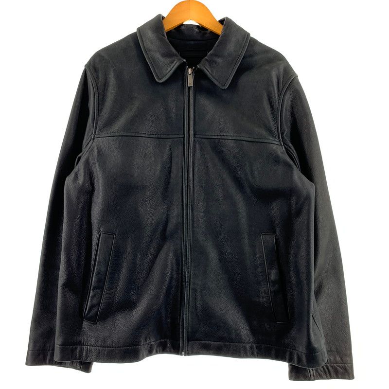 【中古品】 EDDIEBAUER エディー・バウアー COWHIDE LEATHER JACKET 0012841 カウ レザージャケット アウター 牛革 【145-260507-ko-02-tei】