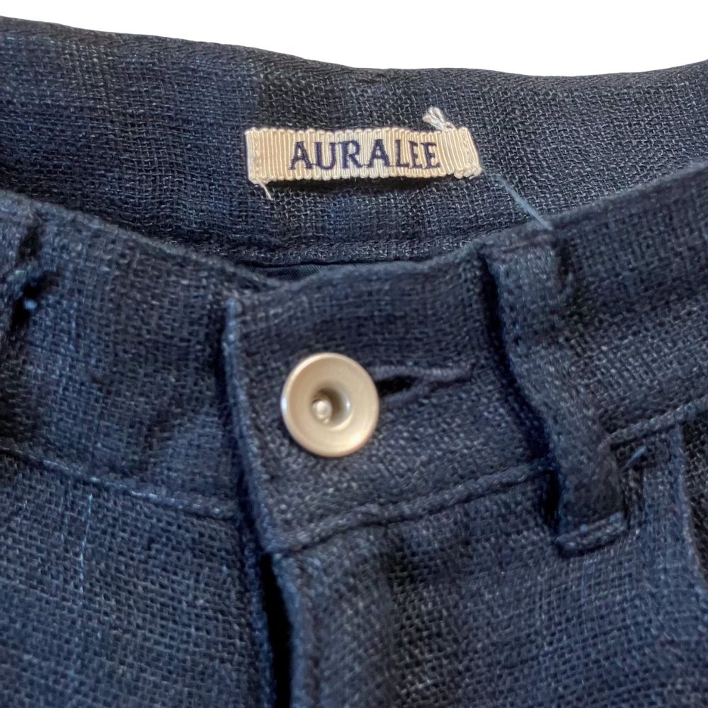 名作】AURALEE オーラリー LINEN DOUBLE FACE 5P PANTS 0 リネン