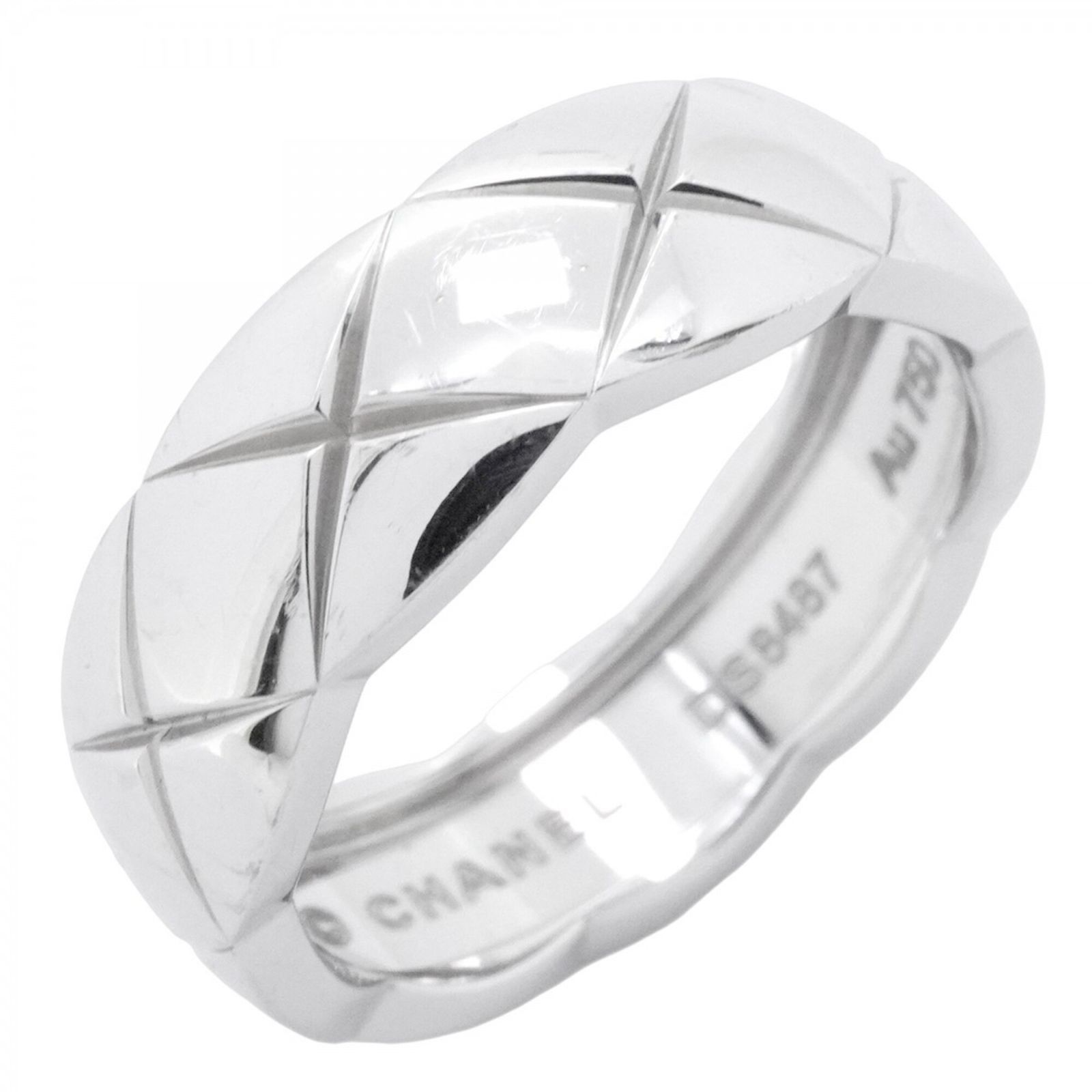 シャネル(Chanel) シャネル リング ココクラッシュ 18KWG ホワイトゴールド ＃55メンズ P2792277