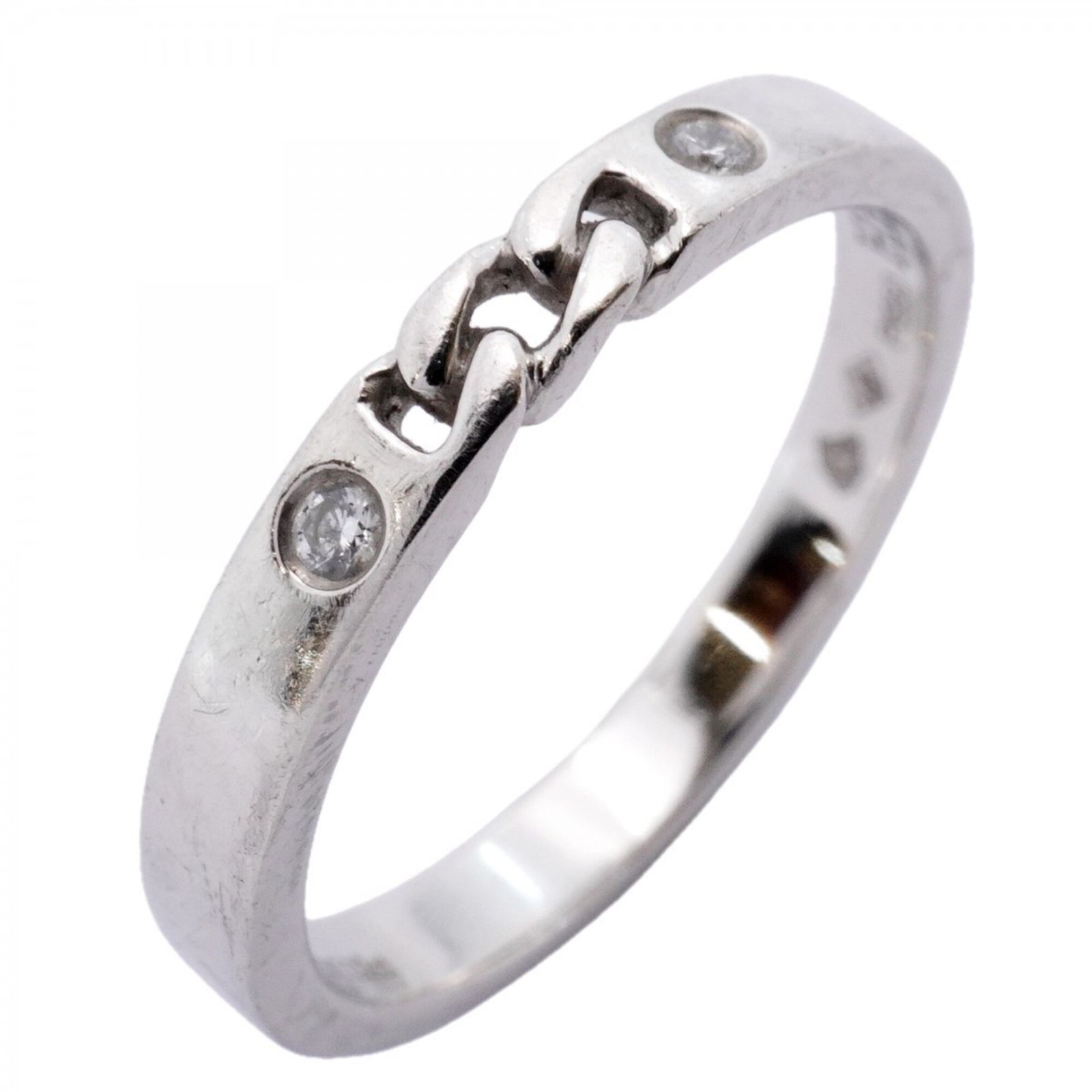 エルメス(Hermes) エルメス リング エヴァーセリエ 2PD Pt950 プラチナ ダイヤモンド 0.02ct #49レディース P2496825