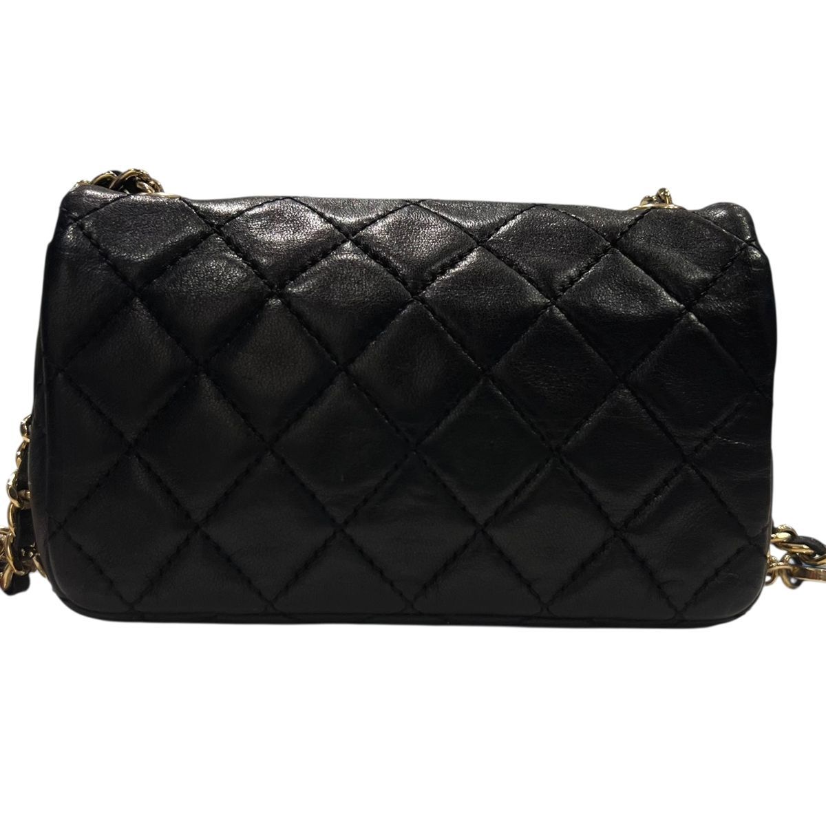【中古】 CHANEL シャネル  ショルダーバッグ ミニマトラッセ チェーンショルダー バッグ バレンタインシリーズ レディース ラムスキン ブラック ゴールド金具25027235 SA 中古】 CHANEL シャネル ショルダーバッグ ミニマトラッセ チェーン