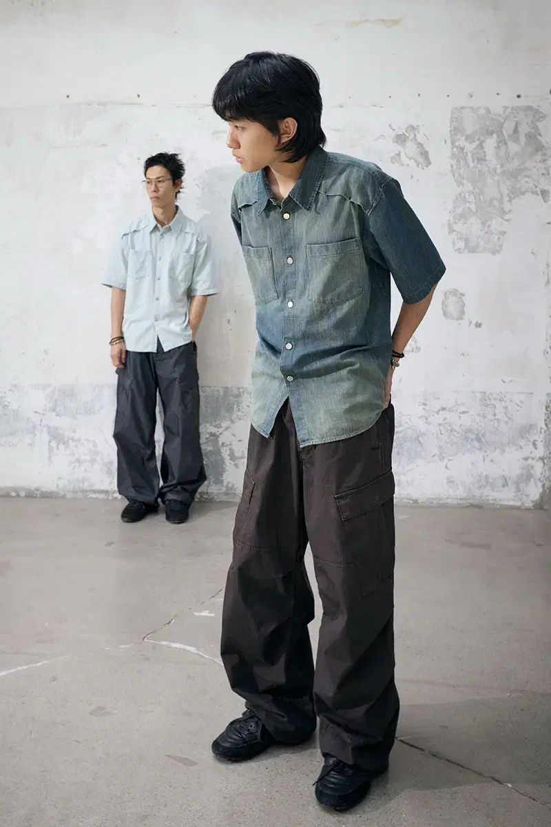 ハッチングルーム Vented Shirt Denim 4サイズ