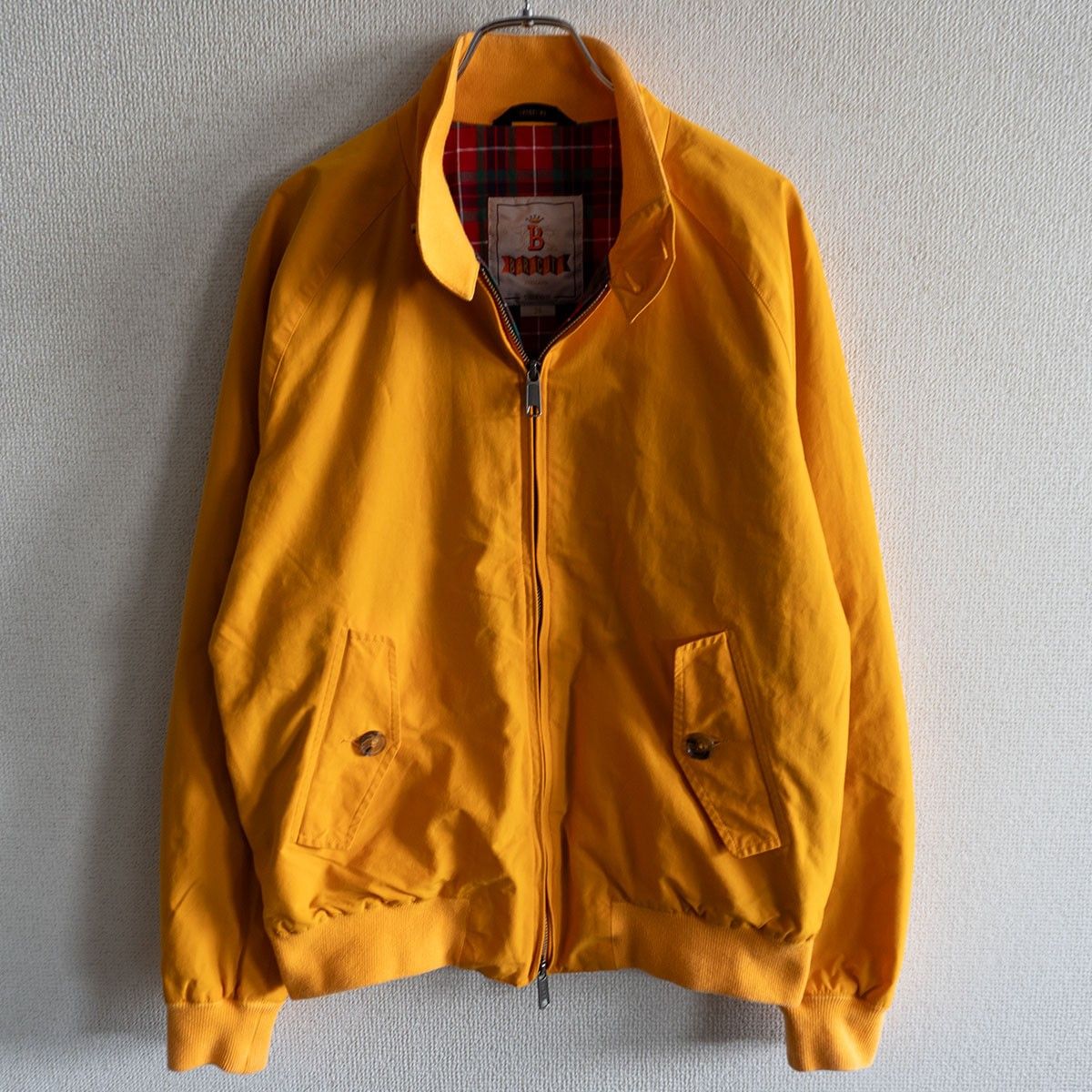 【美品】 BARACUTA 【G9 スウィングトップ ハリントンジャケット】38 イングランド製 イエロー バラクータ 26050096