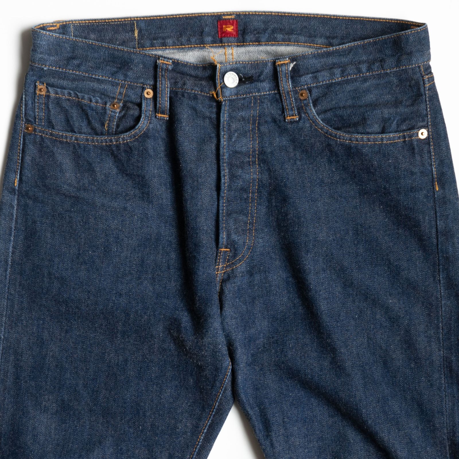 RESOLUTE リゾルト　710 デニムパンツ　W34L28 濃紺 美品/濃紺】 RESOLUTE【710 デニムパンツ 】33×30 日本製 リゾルト