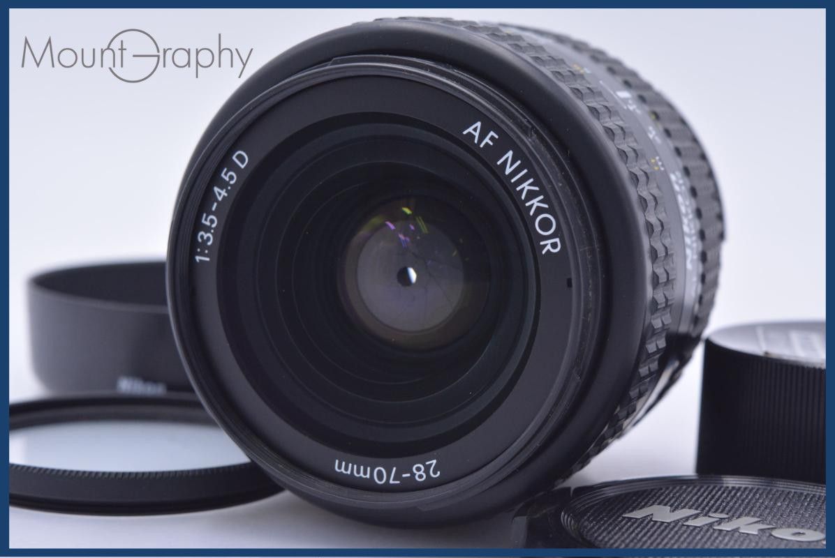 【動作保証】 ニコン Nikon AF NIKKOR 28-70mm F3.5-4.5 D 前後キャップ&レンズフィルター&フード付 同梱無料 #yk8096