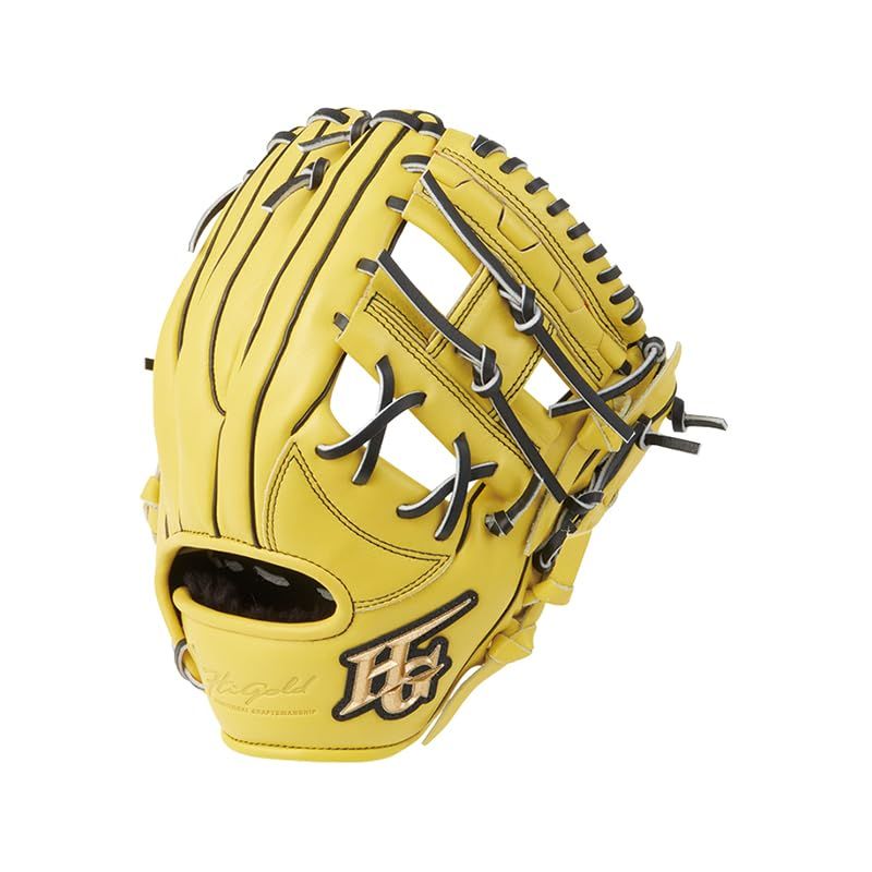 新品 HI-GOLD ハイゴールド 一般軟式用グラブ 己極 OKG-9106 SRレモンイエロー LH 右投 二塁手・遊撃手用