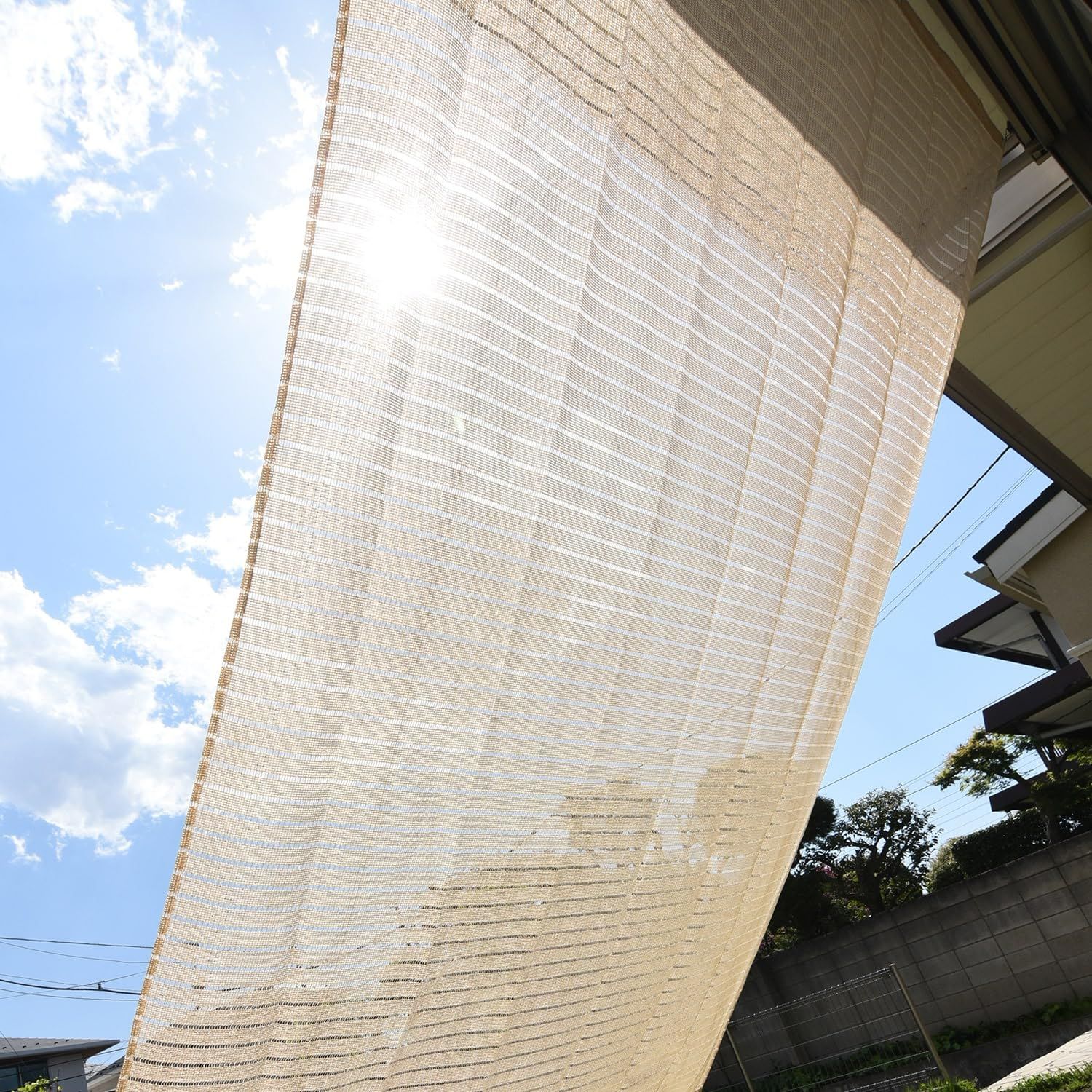 山善(YAMAZEN) 日よけシェード 200×300? 水洗い可能 ハトメ8箇所 UV